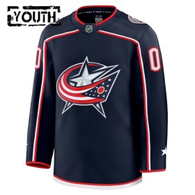 Columbus Blue Jackets Fanatics Premium Custom 2024-25 Heim Navy Trikot - Kinder
